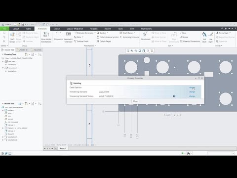 Control over ordinate dimension alignment with baseline | Creo 7.0