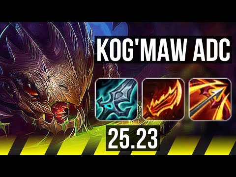 KOG'MAW & Lulu vs DRAVEN & Soraka (ADC) | 72% winrate, Legendary | EUW Master | 25.23