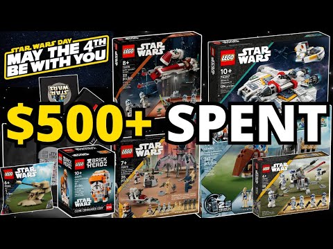 LEGO Star Wars May the 4th 2024 MASSIVE Shopping Spree! (4K)