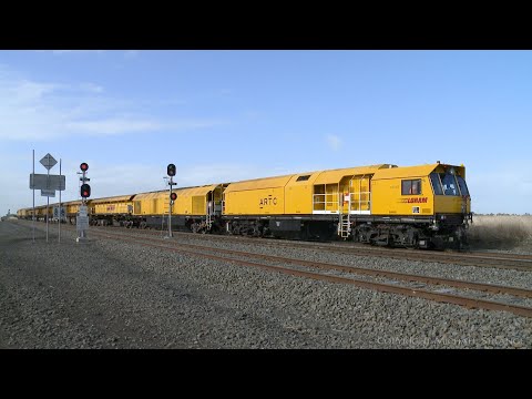 ARTC MMY529 "RG419" LORAM Rail Grinder Departs Gheringhap  (26/5/2021) - PoathTV Australian Trains