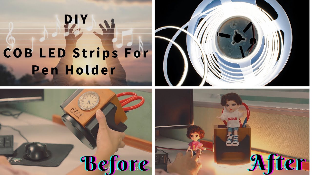 COB LED Strips Make your pen holder unique in 1 minute