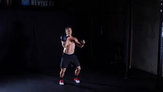 Single Arm Kettlebell Clean And Push Press exercise video thumbnail
