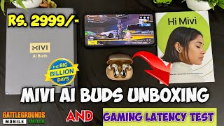 Mivi Ai Buds ⚡ Bgmi Gaming Test | Mivi Ai Buds Unboxing And Review