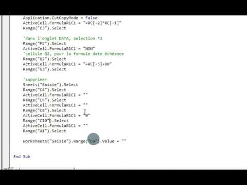 Excel VBA 111 Améliorer sa macro  - cellule vide