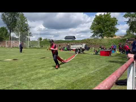 Okresní kolo v požárním sportu  - SDH Lomec muži - útok -  28.5.2022  - Horní Bučice