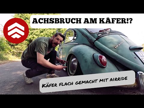 VW Käfer mit Airride tiefergelegt - Max TIEFE krasser STURZ | VW Käfer Fahrwerk Umbau - Cultwerk