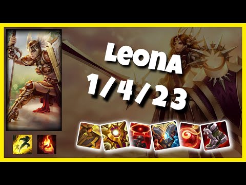 Leona vs Thresh KOREAN Challenger SUPPORT (1/4/23) Gameplay Replay - Patch 10.23