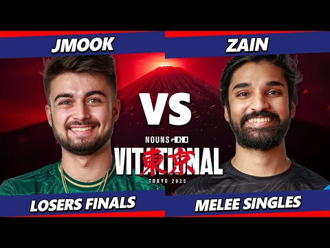 Nounsvitational 2025 LOSERS FINALS - Zain (Marth) Vs. Jmook (Sheik) Smash Melee - SSBM