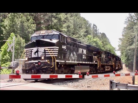 NS 195 & NS 350 Freight Trains in Central NC