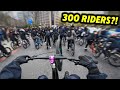 300 Riders Took Over London POV Rideout Chaos