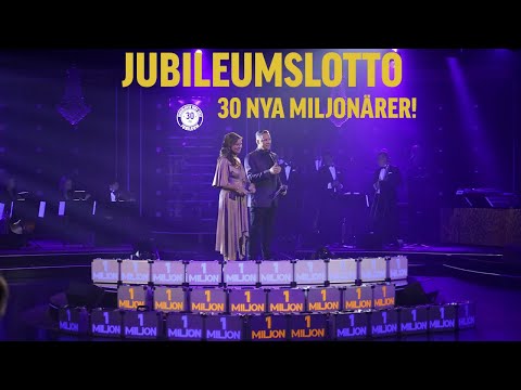 JubileumsLotto korade 30 nya miljonärer i BingoLottos 30-årsjubileum