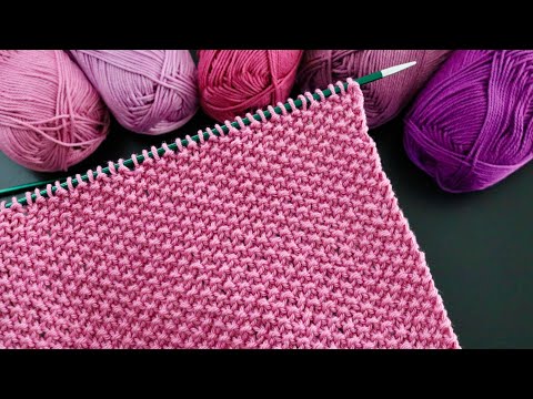 Einfaches Strickmuster für Anfänger #1 | #stricken #Strickmusterdecke