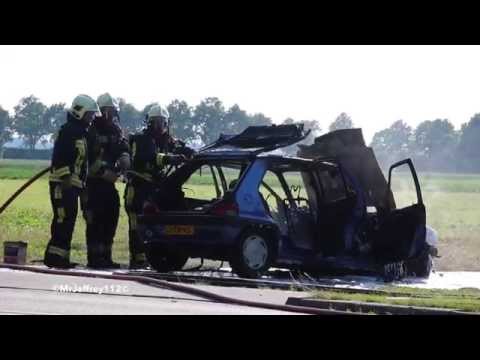 01/07/15: Personenauto uitgebrand langs de Urkerweg in Emmeloord.