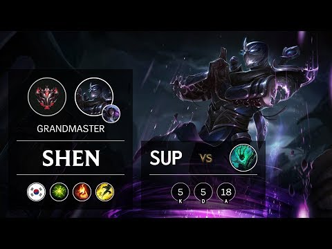 Shen Support vs Thresh - KR Grandmaster Patch 9.22