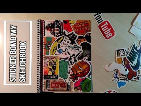 STICKER BOMB | Sketchbook | Graffiti Blackbook Stickerbomb | A5
