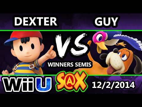 S@X - Dexter (Ness) Vs. Guy (Duck Hunt) SSB4 Winners Semis - smash For Wii U