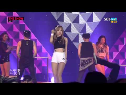 140729 - Nice Body - Hyomin (T-ARA) ft Sungmin (SPEED) @ SBS The Show All About Kpop