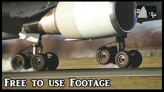 Slow motion landings (Free to use footage) Part 1