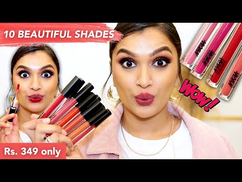 Nykaa All Day Matte Liquid Lipstick | Swatches & Review | BeautiCo.
