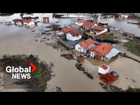 "Very dangerous": Kosovo flooded after heavy rains trigger power outages