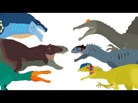 Dinosaurs cartoons battles - DinoMania - compilation 2018 | Godzilla vs Zilla Cartoons