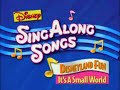 Disney Sing Along Songs Disneyland Fun It S A Small World 1990