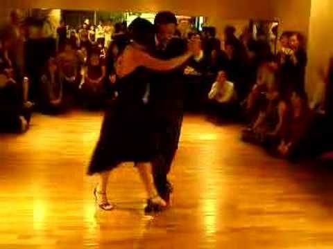  Fabian Peralta  and  Virginia Pandolfi  are  dancing  to  the  tango  "  El Tango Es El Tango  "
