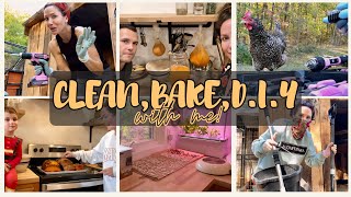 CLEAN, BAKE & DIY WITH ME 👩🏼🍳🐓❤️