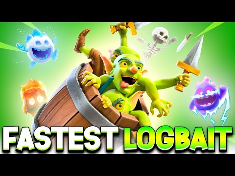 FASTEST LOGBAIT DECK IN CLASH ROYALE 😱 - Clash Royale