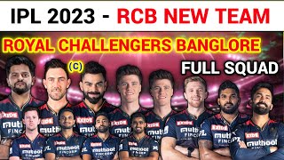 IPL 2023   Royal Challengers Banglore Full Squad RCB Team Probable Squad After 2023 Mini Auction Ful