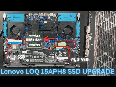 Lenovo LOQ 15APH8 SSD Upgrade and RAM Location!!!!!!