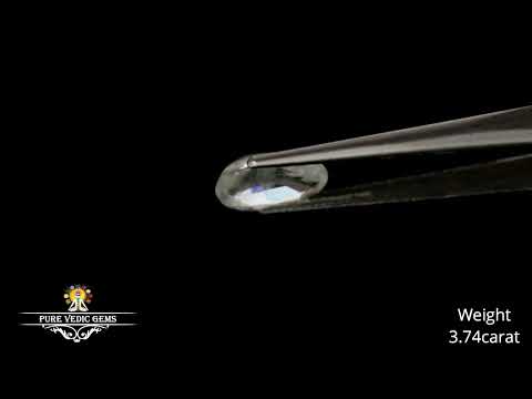 White Sapphire 3.74ct. (Premium) video