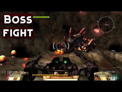 Lost Planet: Extreme Condition Colonies Edition | Mission 1 Akrid Hive Boss fight on HARD Difficulty