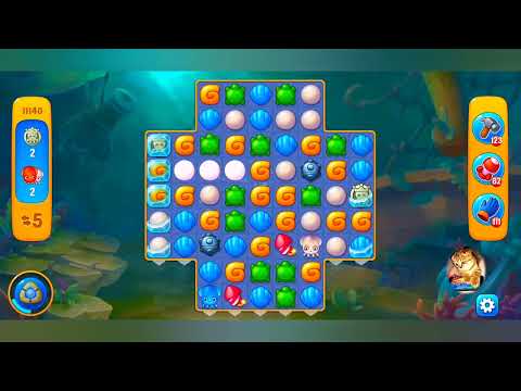 фишдом 2023  #  11140 уровень - прохождение без бустеров # Fishdom,   11140  level - no Boosters.