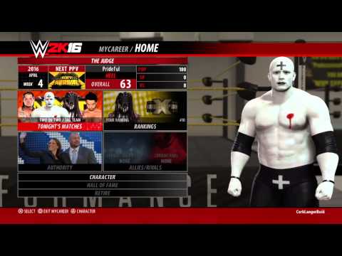 WWE 2K16 My Career Mode First Gameplay