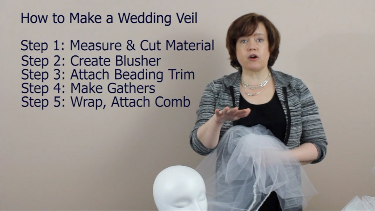 How to Make a Wedding Veil with Comb?