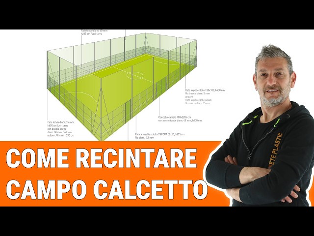 Guida completa alla posa della recinzione di un campo da calcio a 5