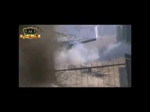 استهداف كتيبة بيارق الإسلام بقذيفة آر بي جي دبابة لقوات النظام في حي العسالي في مدينة دمشق