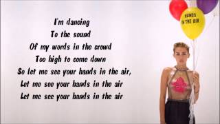 Miley Cyrus ft. Ludacris - Hands In The Air Karaoke / Instrumental with lyrics on screen