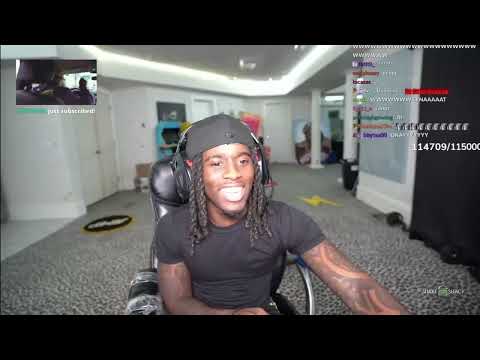 Kai Cenat reacts to Drake diss track