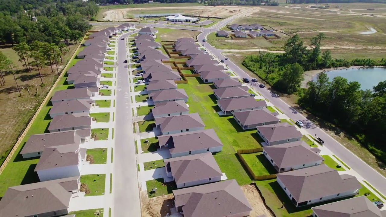 Pensacola Real Estate Aerial Drone Services | KDH Productions 15 Aerial Drone Videography for D.R. Horton's Woodbine in Pace, FL | KDH Productions