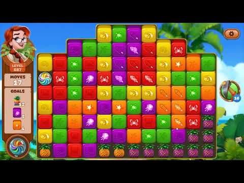 Lost Island Blast Adventure Level 687 - No Boosters