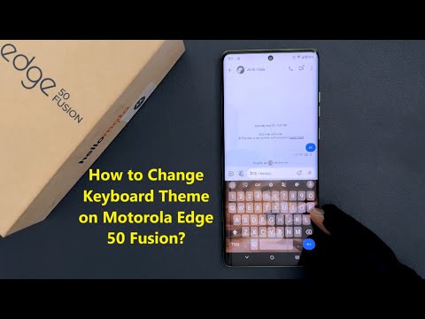 How to Change Keyboard Theme on Motorola Edge 50 Fusion?