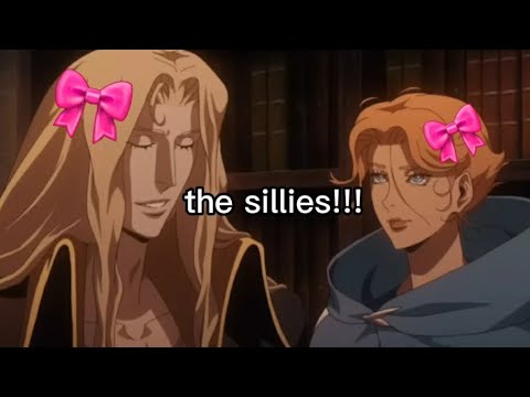 •Alucard, Trevor and Sypha being sillies for 2 minutes!!! (mostly my baby Alucard)•