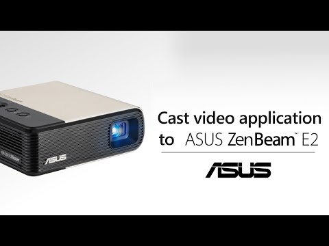 ASUS ZenBeam E2 mini LED projektorius, automatinio portreto režimas, 300 LED liumenų, WVGA (854 x 480), belaidė projekcija, lauko projektorius, įmontuota baterija, iki 4 valandų vaizdo atkūrimas, maitinimo blokas, USB Type-A, HDMI ®, 5 vatų garsiakalbis video