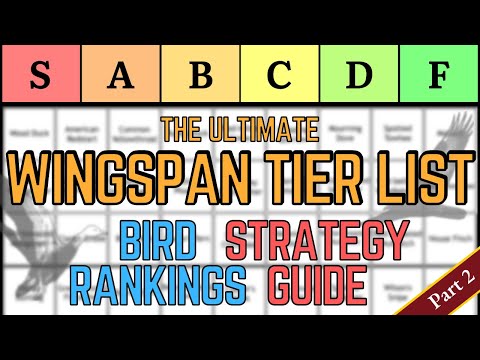 The Ultimate Wingspan Tier List: Early Game Strategy Guide & Bird Rankings - Part 2