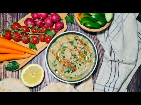 Homemade Baba Ganoush - Healthy and Easy Eggplant Dip