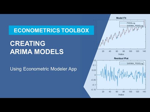 How to Create an ARIMA Model Using Econometric Modeler App