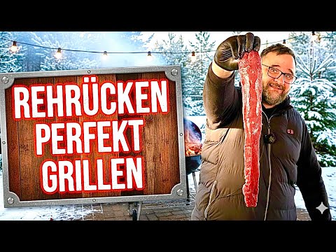 REHRÜCKEN am STÜCK GRILLEN  --- Klaus grillt