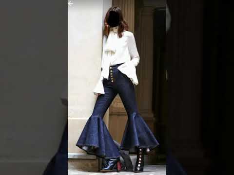 latest fashion crop top jeans outfit cool#hashtag😱💖💖👍